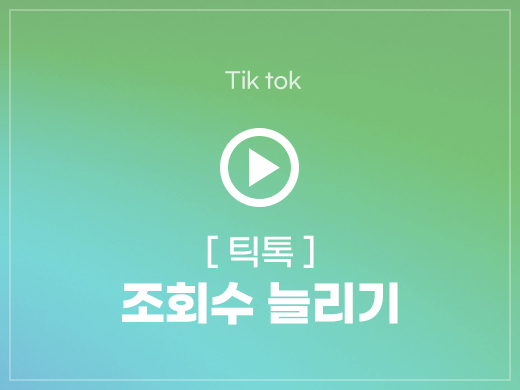 틱톡 조회수 늘리기